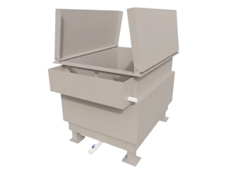 Промивна поліпропіленова ванна для очищення деталей від Solid Plast