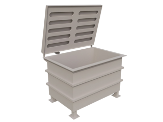 Гальванічна ванна для нікелювання з хімічностійкого матеріалу